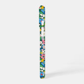 小さい春の花パターン iPhone 16ケース (左側面)