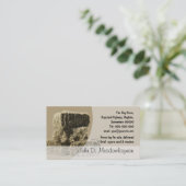 小さい正方形の干し草ベール積み重ね 名刺 (スタンド正面)