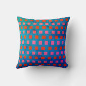 小さい正方形の幾何学的パターン クッション (裏面)