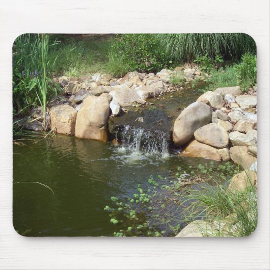 小さい池および滝のマウスパッド マウスパッド (正面)