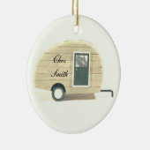 小さい涙のキャラバンの家 セラミックオーナメント (右)