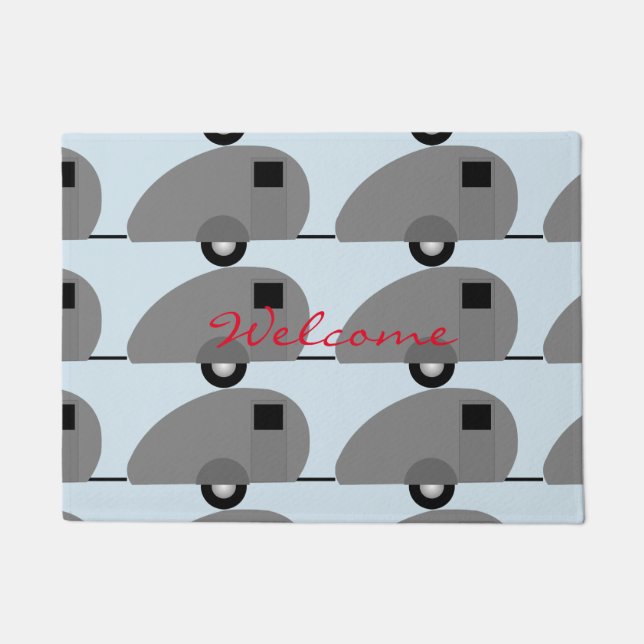 小さい涙のトレーラーThunder_Cove ドアマット (正面)