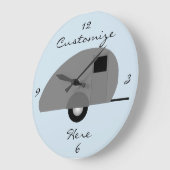 小さい涙のトレーラーThunder_Cove ラージ壁時計 (傾斜)