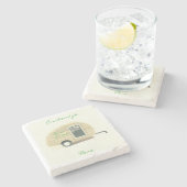 小さい涙旅行トレーラーThunder_Cove ストーンコースター (横)