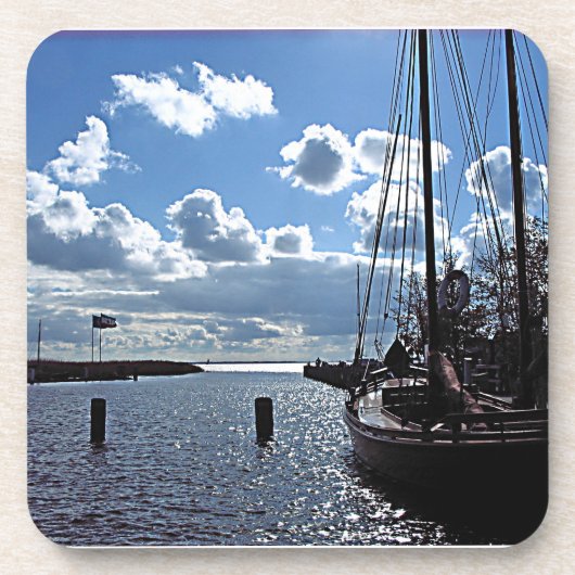 小さい港のコルクのコースター コースター (正面)