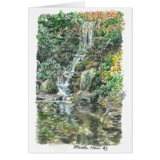 小さい滝 (正面)