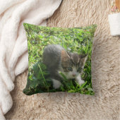 小さい灰色の男の子 クッション (ブランケット)