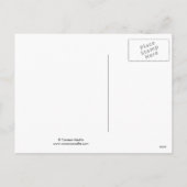 小さい炎-かわいいクリスマスの天使のマウスの芸術 シーズンポストカード (裏面)