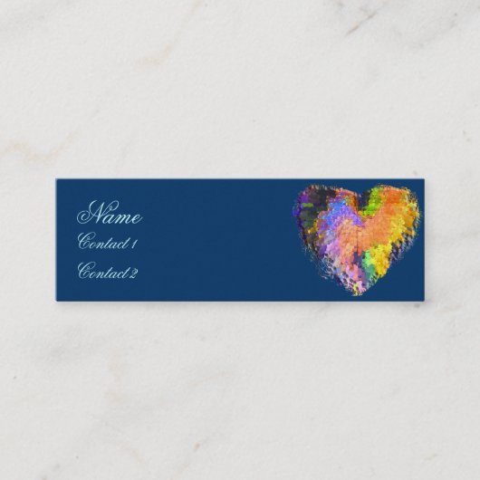 小さい点のハート コーリングカード (正面)