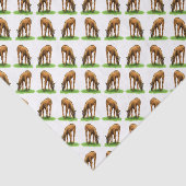 小さい牧草を食べる馬の子馬のティッシュペーパー 薄葉紙 (詳細)