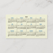 小さい犬の移動式グルーミング2012のカレンダービジネスC 名刺 (裏面)