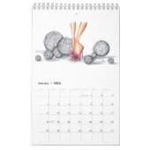 小さい独身のカレンダー（白） カレンダー (1月 2026)