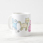小さい猫ちゃん コーヒーマグカップ (正面左)