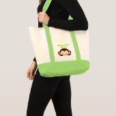 小さい猿のおむつのバッグのトートバック トートバッグ (正面(商品))