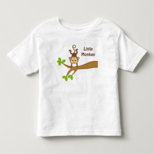小さい猿のカスタムな幼児の罰金のジャージーのTシャツ トドラーTシャツ