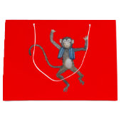 小さい猿のギフトバッグ ラージペーパーバッグ (正面)