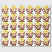 小さい猿のコレクション119 ラッピングペーパー (フラット)