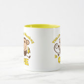 小さい猿の第1誕生日の男の子のマグ マグカップ (中央)