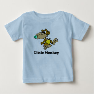 小さい猿のTシャツ ベビーTシャツ