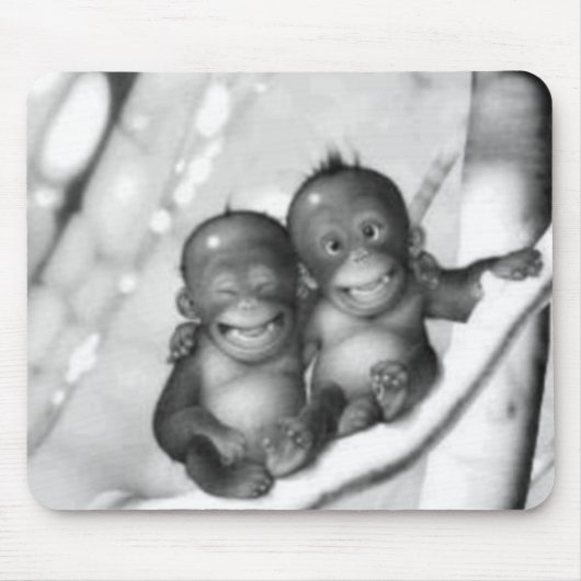 小さい猿 マウスパッド (正面)