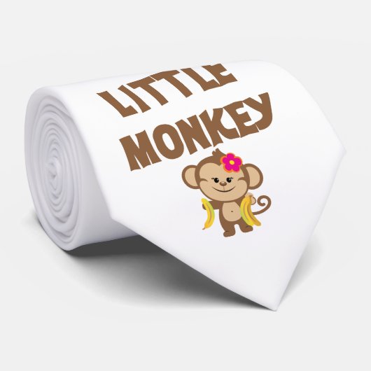 小さい猿(女の子) ネクタイ (ロール)