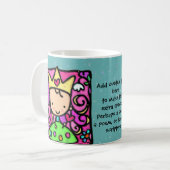 小さい王女のカスタムな文字のお洒落なコップ コーヒーマグカップ (正面左)