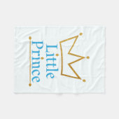 小さい王子の男の赤ちゃんのフリースブランケット フリースブランケット (正面(横))