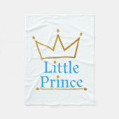 小さい王子の男の赤ちゃんのフリースブランケット フリースブランケット (正面)