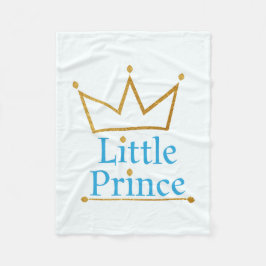 小さい王子の男の赤ちゃんのフリースブランケット フリースブランケット