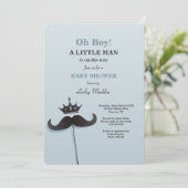 小さい王子ベビーシャワーの招待状 招待状 (スタンド正面)