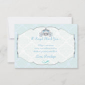 小さい王子、ビクトリアンなスタイルのサンキューカード サンキューカード (正面)