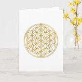 小さい生命|金ゴールドの花 カード (黄色い花)