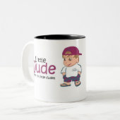 小さい男のマグ ツートーンマグカップ (正面左)