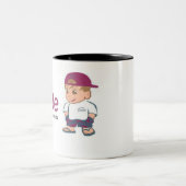 小さい男のマグ ツートーンマグカップ (中央)