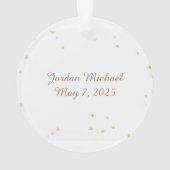 小さい男の子の天使の輝き オーナメント (裏面)