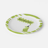 小さい男の子の恐竜の緑のディーノのテーマの装飾 ペーパープレート (アングル)