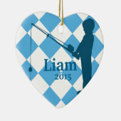 小さい男の子の行った採取 セラミックオーナメント (右)