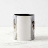 小さい男の子の青 ツートーンマグカップ (中央)