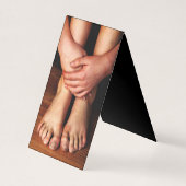 小さい男の子足および手 名刺 (正面)