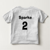 小さい男 トドラーTシャツ (裏面)