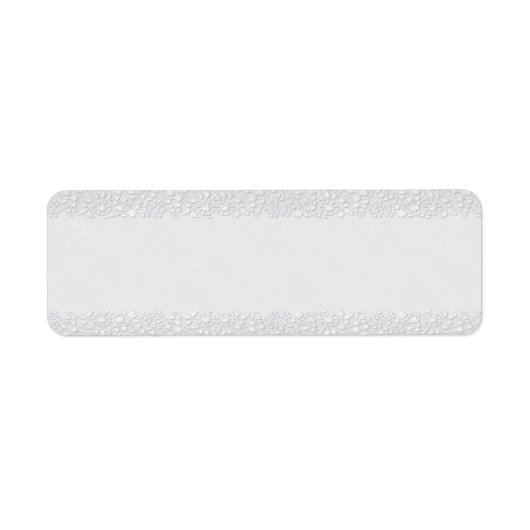 小さい白いフローラ薬用ラベル ラベル (正面)