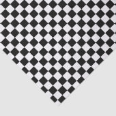 小さい白黒チェック 薄葉紙 (詳細)