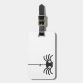 小さい目を持つかわいくぶら下がったなくも ラゲッジタグ (正面縦)