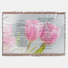 "小さい祈りの言葉"のチューリップの投球 スローブランケット