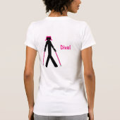 小さい私は大きいこん棒を!運びます!! Tシャツ (裏面)