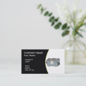 小さい空のダンプスター 名刺 (スタンド正面)