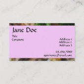 小さい紫色の花-ビジネス 名刺 (裏面)