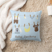 小さい紳士の男の赤ちゃん部屋の装飾 クッション (ブランケット)