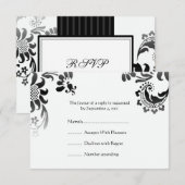 小さい結婚式RSVP - 出欠カード (正面/裏面)