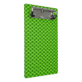 小さい緑の魚スケールパターン ミニクリップボード (アングル)